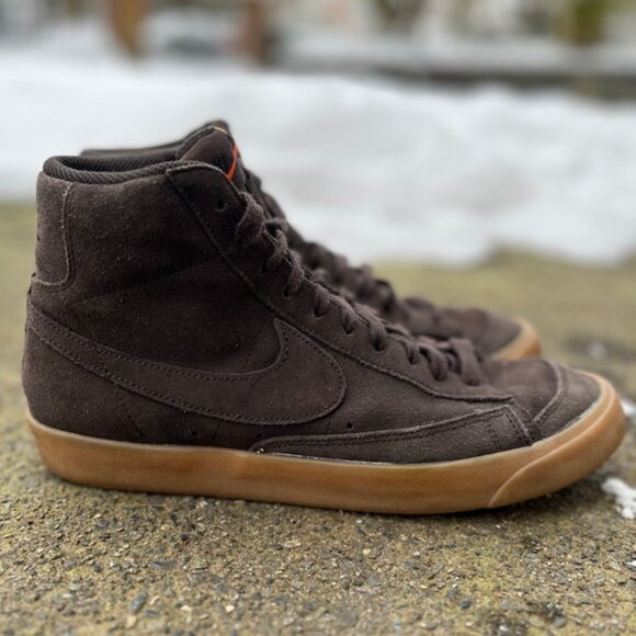 Nike Blazer Mid 77 Suede Lace Sneakers Sz 10 - Picture 5 of 11